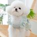 Dress Puppy Sling Dress Cool Dog Clothes Summer Teddy Plaid Shirt Bichon Hiromi Cute Princess Dress XS-XL