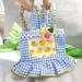 Princess Suspender Skirt Dog Summer Clothes Thin Teddy Dress Poodle Pretty Plaid Skirt Pet Birthday Gift