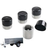 Tohuu Trailer Bearing Cap 4pcs Stainless Steel 1.98-inch Marine Trailer Hub Bearing Auto Wheel Bearing Protectors Bearing Buddy with Dust Cap for Boats Snowmobiles ATVs Horses amiable