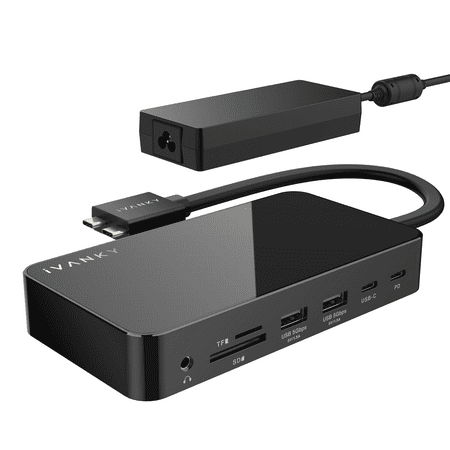 FusionDock 1 MacBook Pro Docking Station with 180W Power Adapter 12-in-2 Dual 4K@60Hz Monitor Dock for MacBook