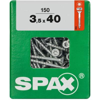 Universalschrauben 3.5 x 40 mm tx 20 Senkkopf - 150 Stk. Holzschrauben - Spax Image