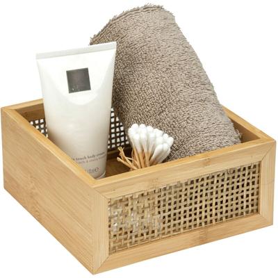 Badablage Allegre m, Aus Bambus und Rattan, Braun, Bambus natur, Rattan natur - braun - Wenko