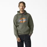 Dickies Men's Water Repellent Logo Hoodie - Moss Green Size M (TW22A)