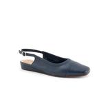 Women's Vittoria Sling Back Flat by SoftWalk in Navy (Size 7 1/2 M)