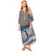 Plus Size Women's Halcion Boho Maxi Dress by June+Vie in Multi Boho Patchwork (Size 26/28)