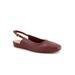 Wide Width Women's Vittoria Sling Back Flat by SoftWalk in Dark Brown (Size 7 1/2 W)