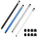 Rumbeast 4Pcs Touchscreen Stylus Pen 2 in 1 Universal Stylus Touch Screen Pen with 8 Extra Replaceable Tips for iPhone iPad Samsung Tablet Cell Phone PC Laptop All Touch Screen Devices