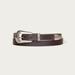 Lucky Brand Leather Belt With Western Buckle Set - Women's Accessories Belts in Dark Brown, Size S