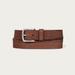 Lucky Brand Antiqued Leather Belt With Darker Stitching Detail - Men's Accessories Belts in Medium Brown, Size 34