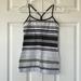 Lululemon Athletica Tops | Lululemon Power Y Grey And White Stripped Tank Size 4 | Color: Gray/White | Size: 4