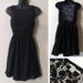 American Eagle Outfitters Dresses | American Eagle Outfitters Black Dress With Lace Insets Hidden Side Zipper | Color: Black | Size: 6