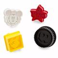 Disney Kitchen | Disney Mickey Mouse Cookie Cutter Stamp Set - Head - Pants -Thumbs Up New Pack | Color: Black/Red | Size: Os