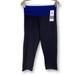 Adidas Pants & Jumpsuits | Adidas Tights Capri Size M High Rise Training Gym Exercise Activewear Yoga Women | Color: Black/Blue | Size: M