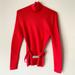 Michael Kors Tops | Michael Kors Women's Long Sleeves Turtleneck Red Top - P - New Without Tags | Color: Red | Size: S