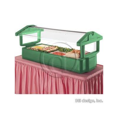 Cambro Green Table Top Food Bar with Sneeze Guard 5ft, 5FBRTT-519