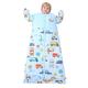 Chilsuessy Baby Sleeping Bag 2.5 Tog Winter Sleeping Sack Wearable Blanket for Kids, Adjustable Length, Removable Sleeves, Toddler Sleeping Bag for Boys Girls, 2.5 Tog/Colorful bus, 150cm/6-9 Years