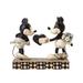 enesco Traditions Black & White Mickey Figurine Resin in Black/Green/White | 6 H x 7.5 W x 2.75 D in | Wayfair 4009260
