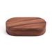 Kalmar Home Acacia Wood Salt & Pepper Pinch Pot W/Cover Wood in Brown | 2.5 H x 3.75 W in | Wayfair 381