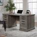 Sauder Aspen Post Executive Desk Wood in Brown/Gray | 29.76 H x 65.12 W x 29.53 D in | Wayfair 433677