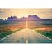 Ebern Designs Road to Monument Valley, USA Landmark - Wrapped Canvas Photograph Canvas | 12 H x 18 W x 1.25 D in | Wayfair