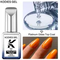 KODIES – vernis à ongles GEL platine couche de finition Semi-Permanent Super brillant Super dur