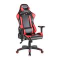 Rocada Professioneller Gaming-Stuhl | Rückenlehne und Sitze aus gespritztem Schaumstoff | Verstellbare Kissen für Lendenwirbel- und Nackenkissen | Gamer-Stuhl Farbe schwarz - rot