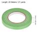 3Pcs 12mm 0.48 inch Wide 20m 21 Yards Masking Tape Painter Tape Roll Light Green - Light Green - 12mm x 20m