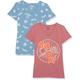 Amazon Essentials Disney | Marvel | Star Wars | Princess Damen Kurzärmeliges T-Shirt mit V-Ausschnitt, Klassischer Schnitt, 2er-Pack, Spider-Man Thok, L