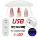 YANXIAO USB Mini UV Nail Gel Curing Lamp Light Nail Gel Polish Dryer Nail Art Machine White 2023 As Shown - Home Gift
