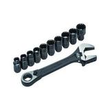 Crescent X6 Pass-Thru Metric and SAE Adjustable Wrench Set 12.9 in. L 11 pk