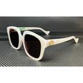 Gucci Accessories | Gucci White Brown Women's 55mm Sunglasses | Color: Brown/White | Size: 55mm-18mm-145mm