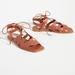 Anthropologie Shoes | Anthropologie Silent D Gladiator Satelli Tie-Up Sandals | Color: Brown | Size: 37eu