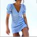 Zara Dresses | Bloggers Favourite New Zara Blue Polka Dot Dress | Color: Blue | Size: M
