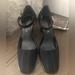 Ralph Lauren Shoes | Elegant Ralph Lauren Heels Black With Delicate White Lines. Size 8 | Color: Black | Size: 8