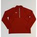 Under Armour Shirts | Mens Under Armour Loose Fit 1/2 Zip Red Shirt Long Sleeve Sz Medium | Color: Red | Size: M