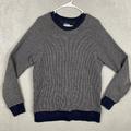 J. Crew Sweaters | J Crew Sweater Mens M Vintage Fleece Gray Blue Crew Neck L/S Stretch Comfort | Color: Blue/Gray/Red/Tan | Size: M