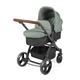 Ickle Bubba Stomp Urban 2-in-1 Pushchair - Matte Black/Sage Green/Tan