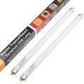 Aiicioo T5 HO Reptile UVB Light - Desert UVA UVB 10.0 Fluorescent Lamp 12" Tube Lighting High Output for Lizard Bearded Dragon 8W 2Pack