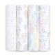 aden + anais above the clouds Swaddle Blanket - Pack of 4 | Large 100% Breathable Organic Muslin Cotton Swaddle Wrap Set for Baby Girls | Clouds, Air Balloon, Stars Print| Newborn & Infant Sleep