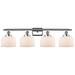 Ballston Urban Bell 38" 4 Light Chrome LED Bath Light w/ White Shade