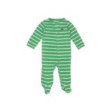 Carter's Long Sleeve Outfit: Green Stripes Bottoms - Kids Boy's Size 6