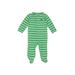 Carter's Long Sleeve Outfit: Green Stripes Bottoms - Kids Boy's Size 6