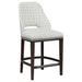 Fairfield Chair Darien 26.5" Counter Stool Wood/Upholstered in Gray | 40.5 H x 21 W x 24.5 D in | Wayfair 5026-C7_3152 65_Hazelnut