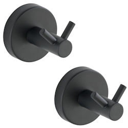 WENKO Wandhaken Duo Mod. Bosio Black matt, 2er Set Image