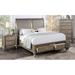 Rosdorf Park Geva Upholstered Storage 3 Piece Bedroom Set Metal in Brown/Gray | 60 H in | Wayfair 760651CF59AB4770AD65243C9EB575C1