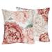 Peony Floral Garden Pink & Ivory Decorative Throw Pillow by Sweet Jojo Designs Polyester/Polyfill | 2 H x 18 W x 18 D in | Wayfair