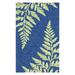 White 60 x 36 x 0.31 in Indoor Area Rug - Martha Stewart Rugs Floral Hand Hooked Area Rug in Blue/Green | 60 H x 36 W x 0.31 D in | Wayfair