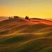 Gracie Oaks Tuscany, Sunset Rural Landscape. Rolling Hills, Countryside Farm - Wrapped Canvas Photograph Canvas | 20 H x 20 W x 1.25 D in | Wayfair