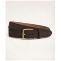 Brooks Brothers Men's Classic Suede Belt | Brown | Size 32