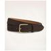 Brooks Brothers Men's Classic Suede Belt | Brown | Size 32